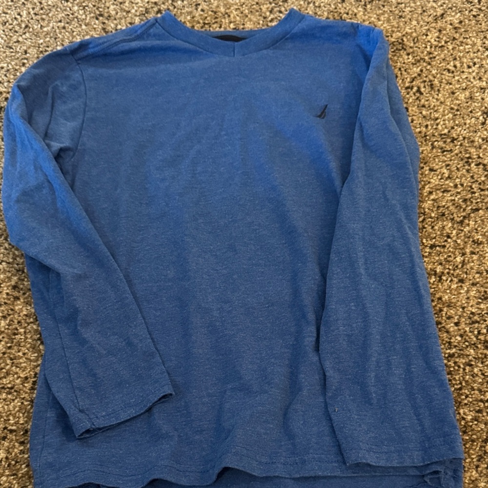 Kids Blue Long Sleeve Shirt